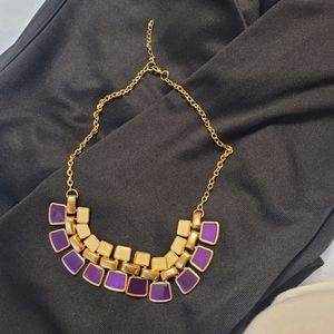 2/$25 or 3/$30 Gold and Purple Statement Necklace